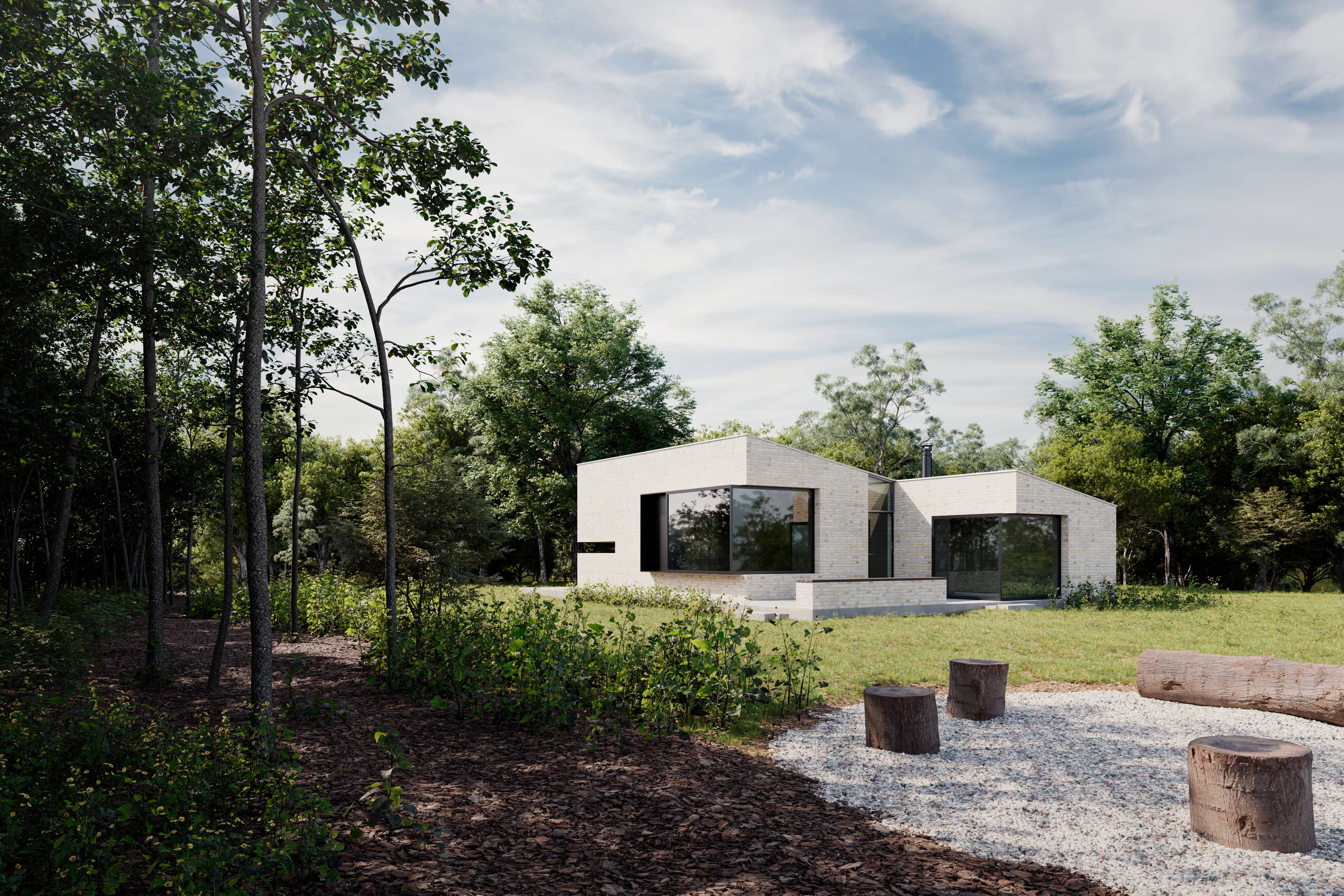 Ferskule House — photorealistic exterior architectural visualization